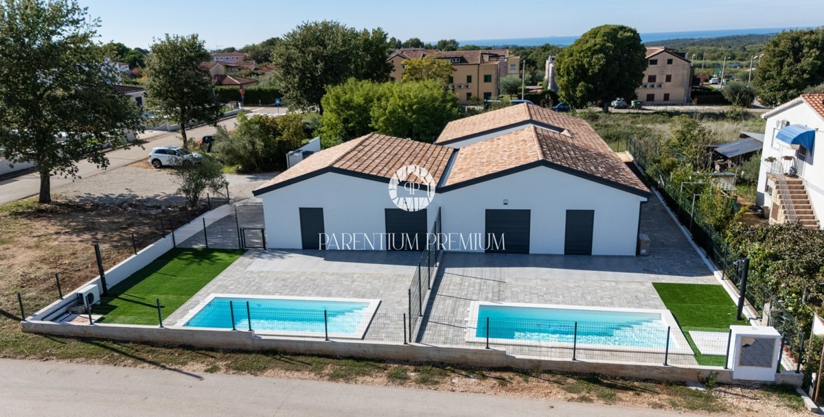 Nuova costruzione – Casa al piano terra con piscina e giardino
