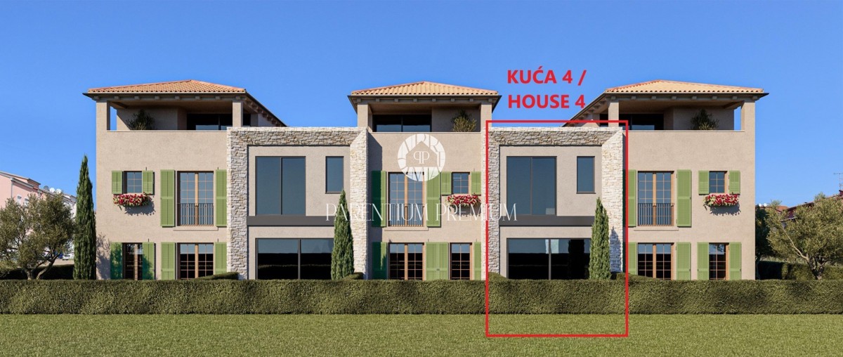 Casa mediterana a schiera a 2 km dal centro di Parenzo e dal mare