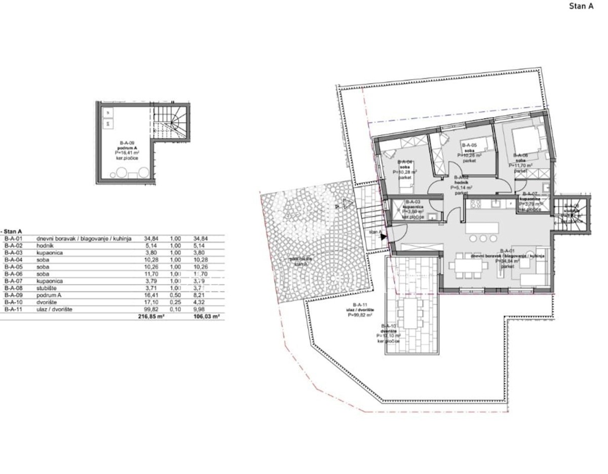 Appartamento di lusso con cortile in ottima posizione