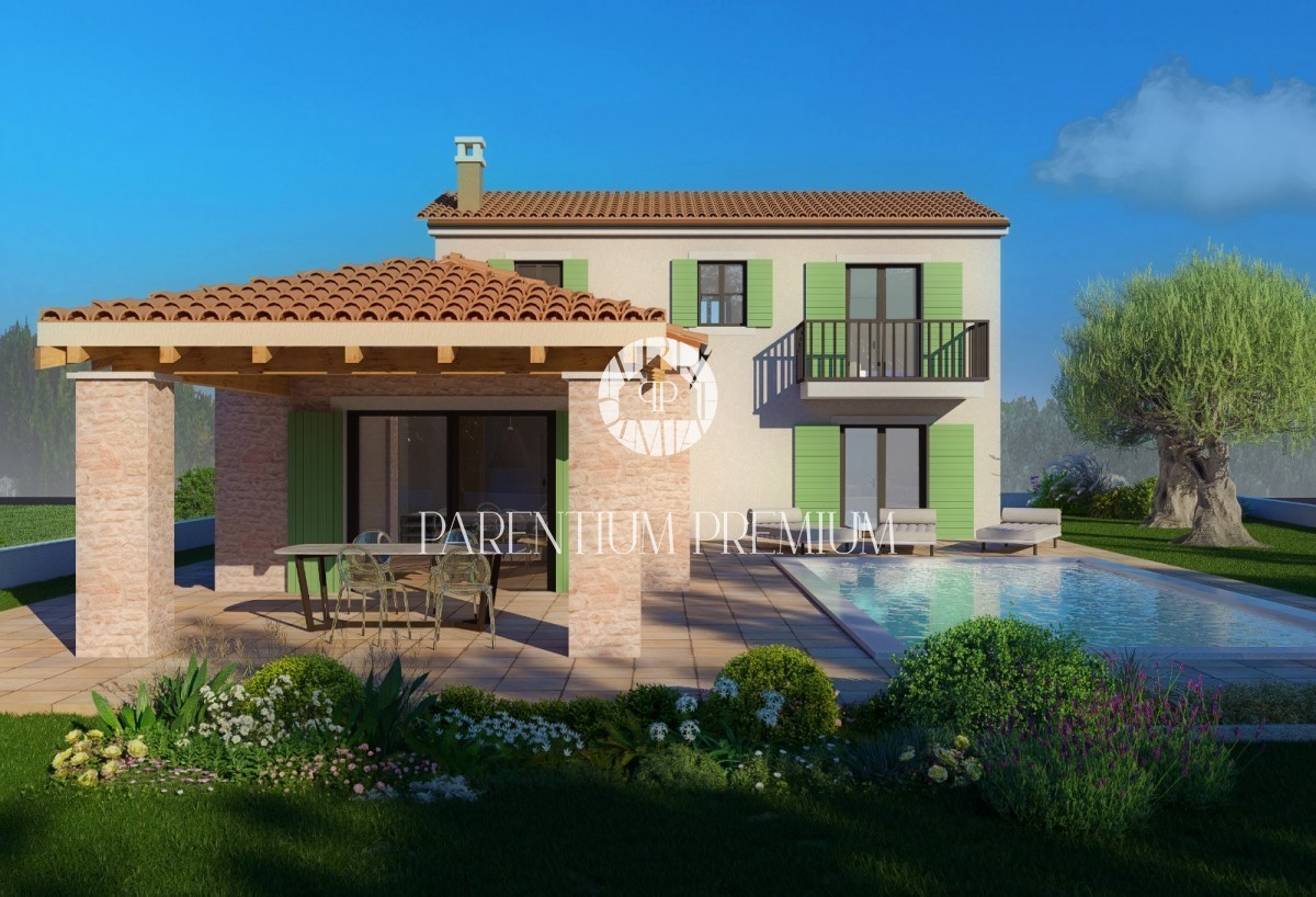 Villa in pietra d'Istria con vista sul mare
