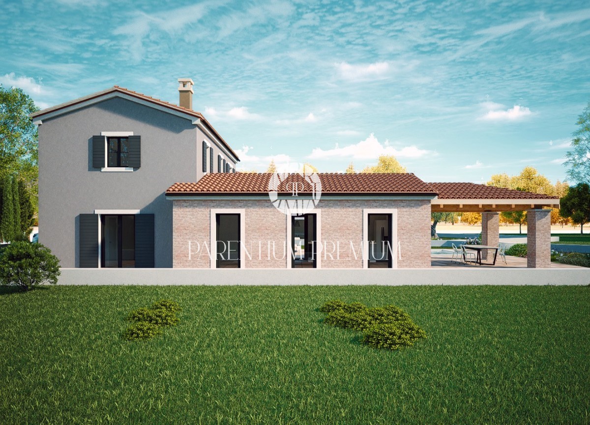 Villa in pietra d'Istria con vista sul mare