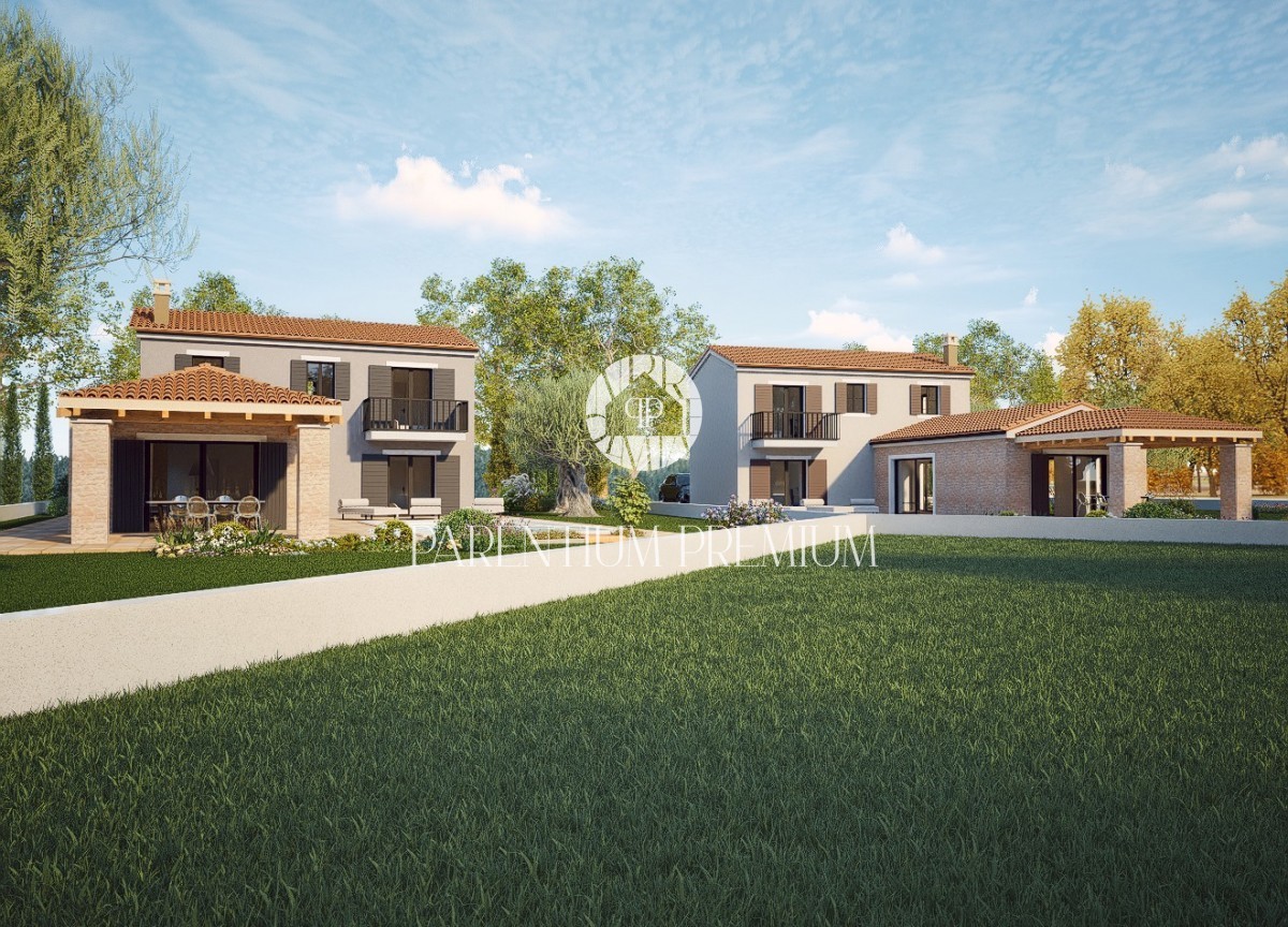 Villa in pietra d'Istria con vista sul mare