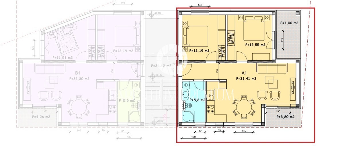 Appartamento al piano terra con giardino, a 1500 mt dal mare