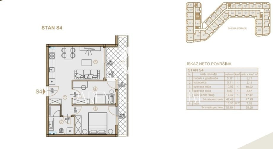 Moderno appartamento nel centro della città nell'edificio più bello dell'Istria