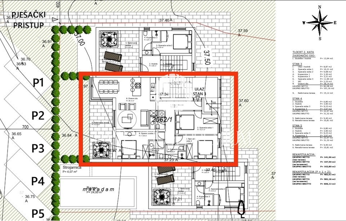 Appartamento in palazzina dotata di ascensore, a 800 m dal mare