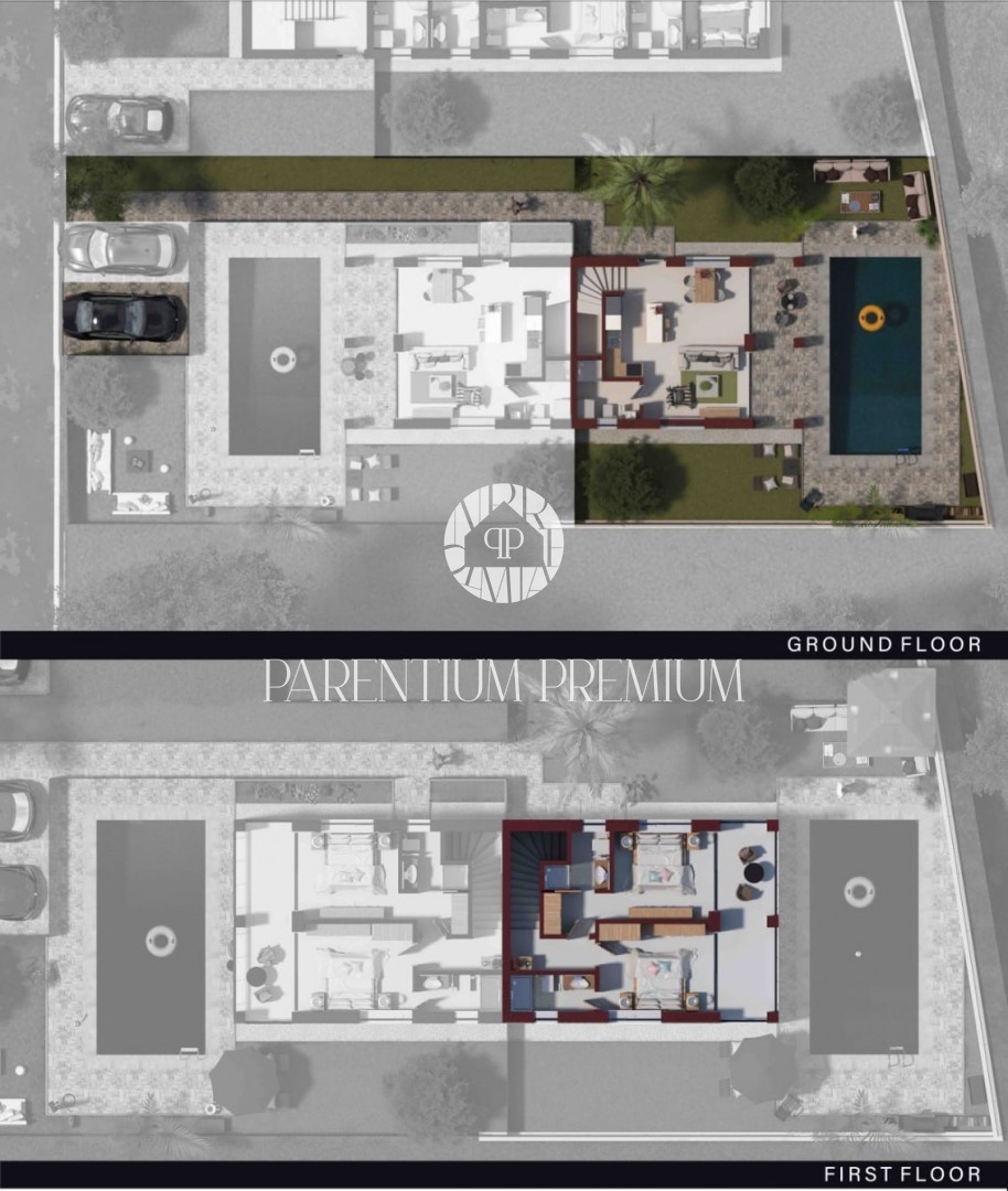 Terreno edificabile esclusivo con permesso per una casa bifamiliare, a 1.000 m dal mare