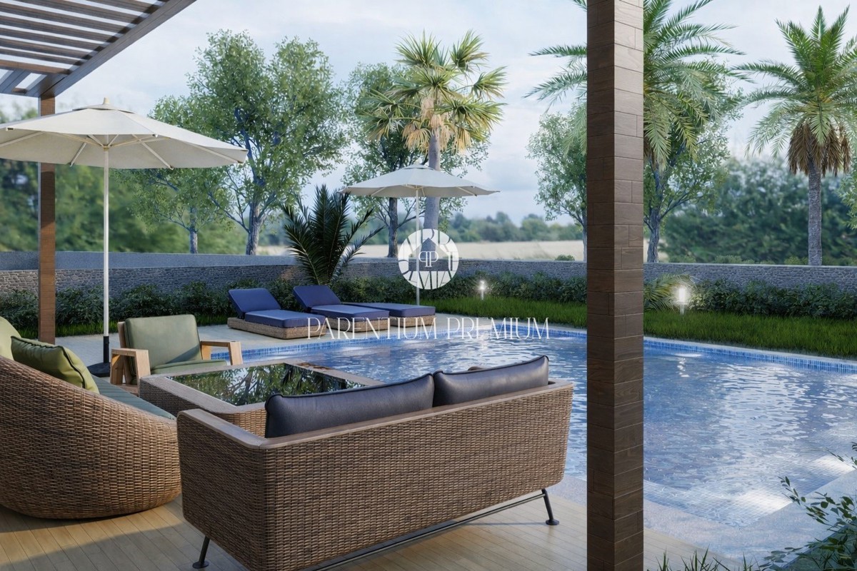 Casa ad alta efficienza energetica con piscina e vista mare