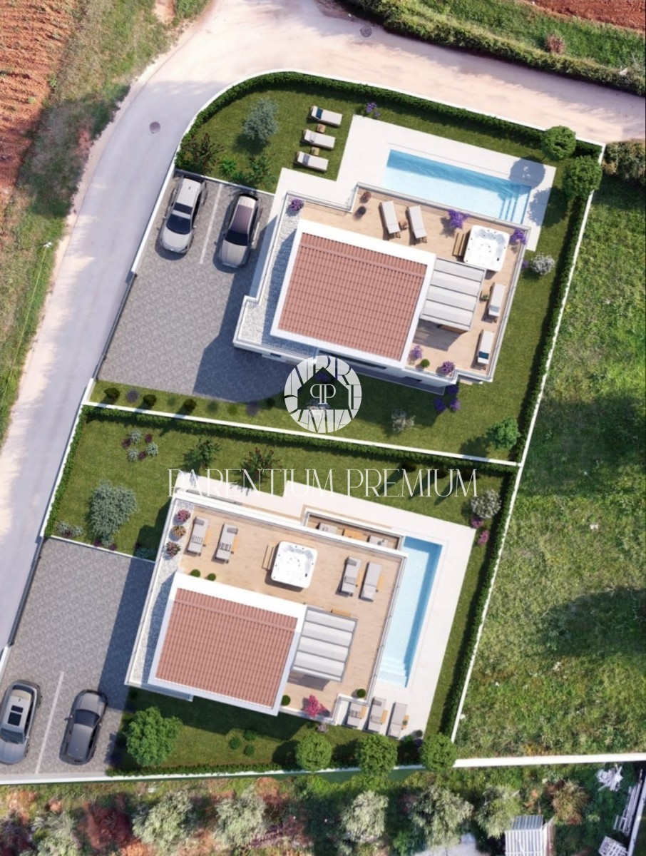 Villa moderna con quattro camere da letto, a soli 3 km dal centro di Parenzo