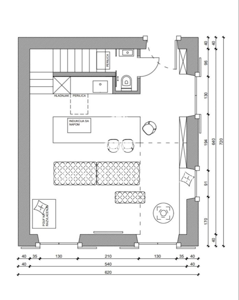 Insolita villa in pietra dotata di mobili di design in una location da favola