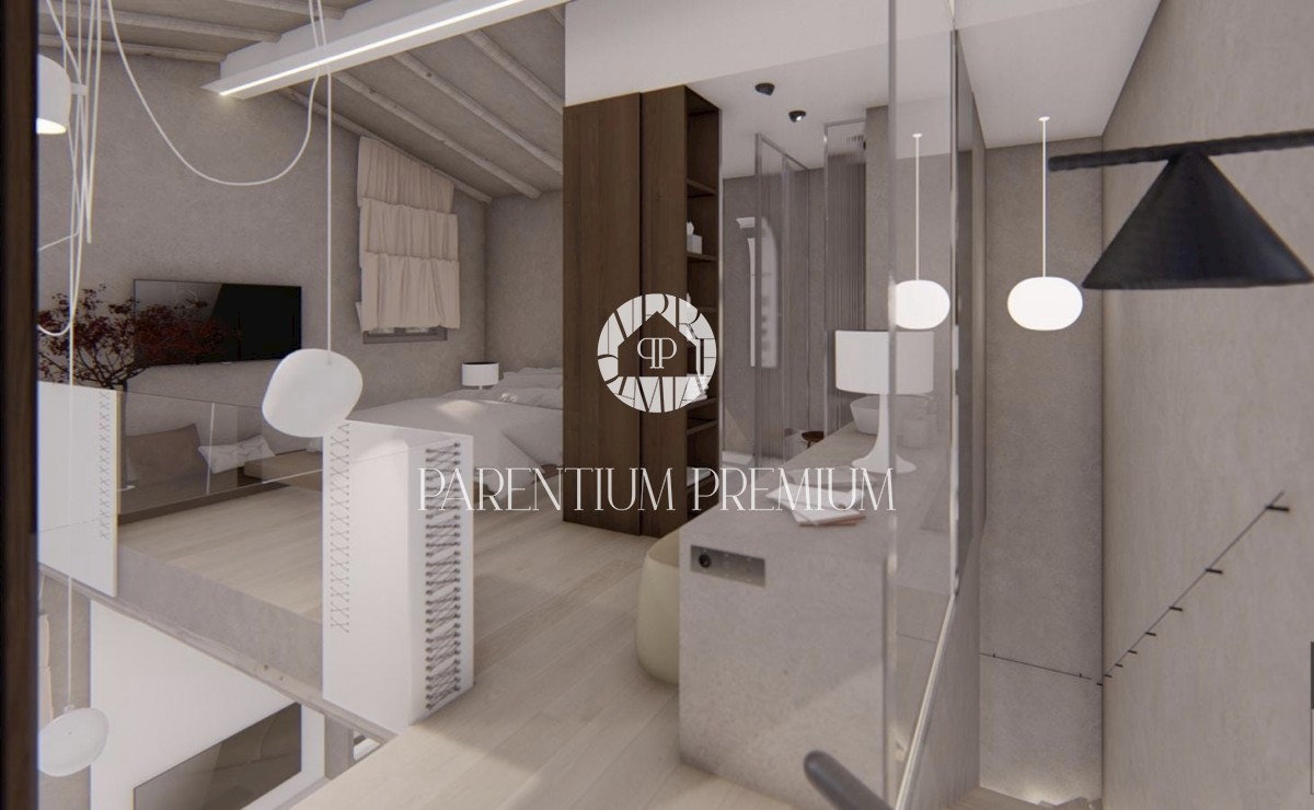 Insolita villa in pietra dotata di mobili di design in una location da favola