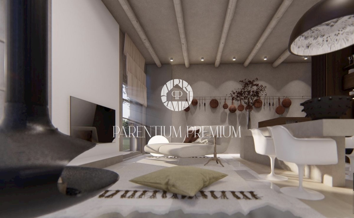 Insolita villa in pietra dotata di mobili di design in una location da favola