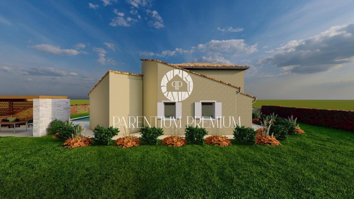 Una casa con piscina e un ampio giardino
