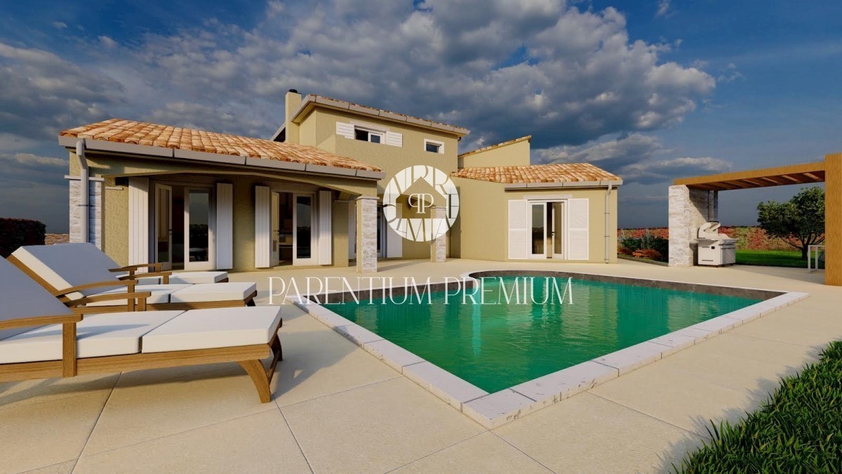 Una casa con piscina e un ampio giardino