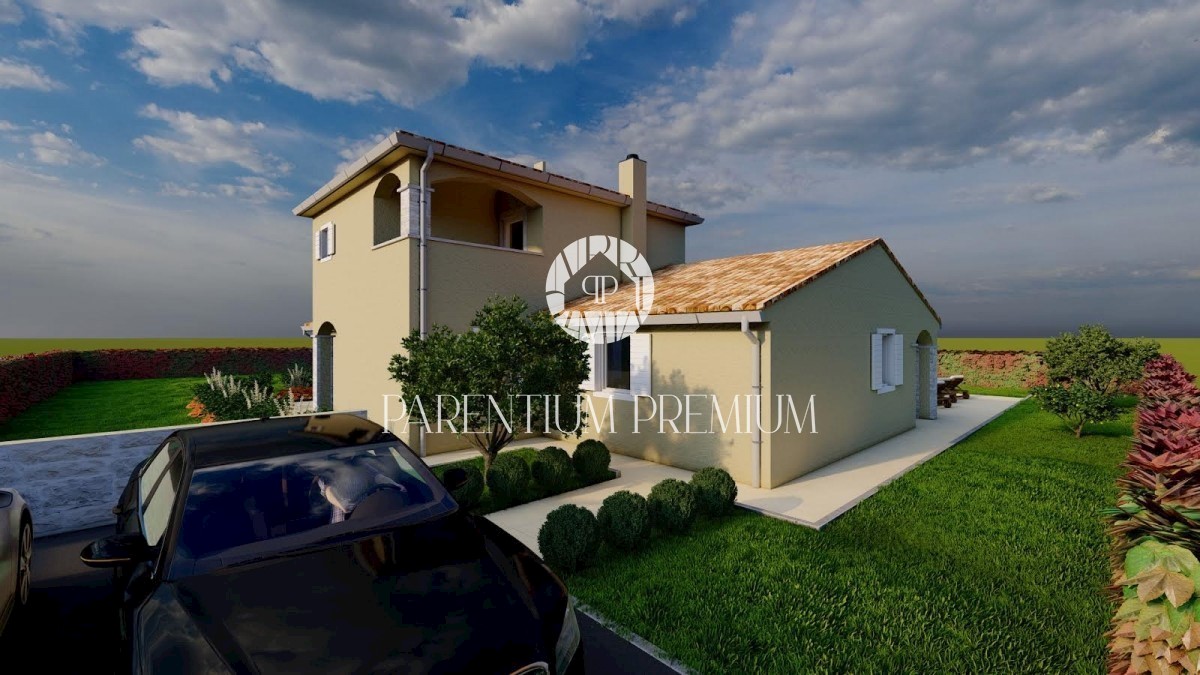 Una casa con piscina e un ampio giardino