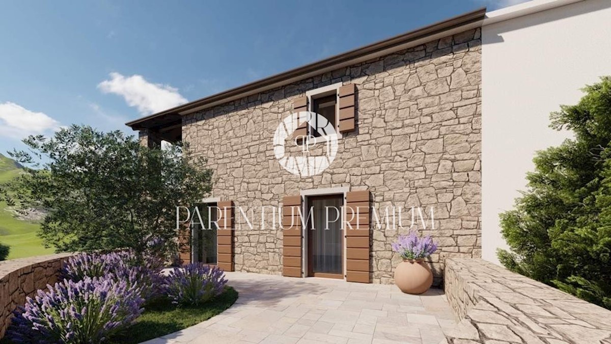 Una bella casa istriana con una bellissima vista, completamente rinnovata