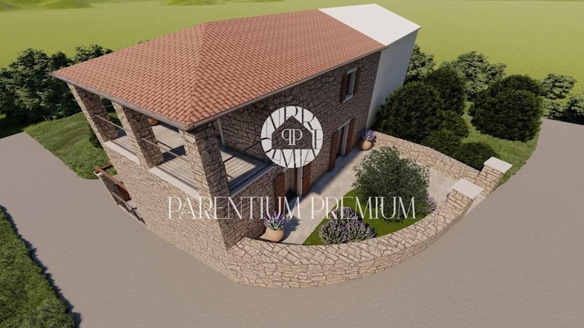 Una bella casa istriana con una bellissima vista, completamente rinnovata