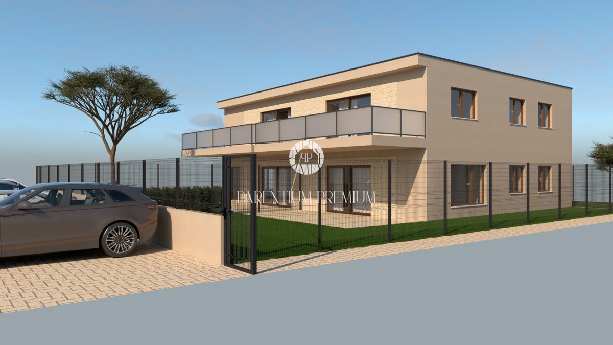 Appartamento moderno con due camere da letto e grande giardino