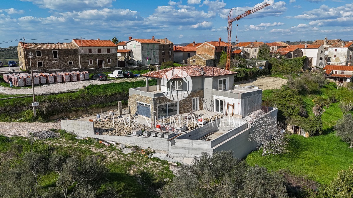 Villa in costruzione con vista panoramica sul mare