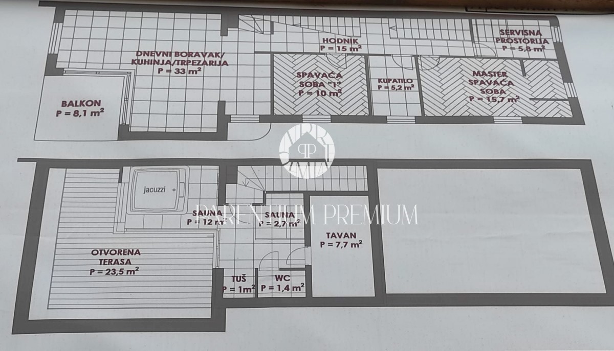 Attico di lusso con ingresso indipendente, terrazza sul tetto e vista mare fenomenale