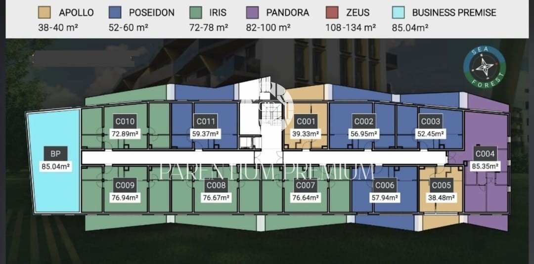 Appartamento al piano terra con terrazzo in nuova moderna palazzina a 800m dal mare