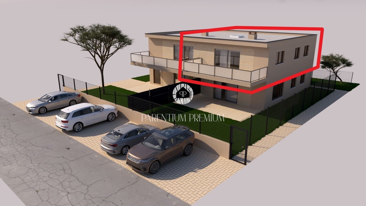 Appartamento moderno con due camere da letto e ampia terrazza