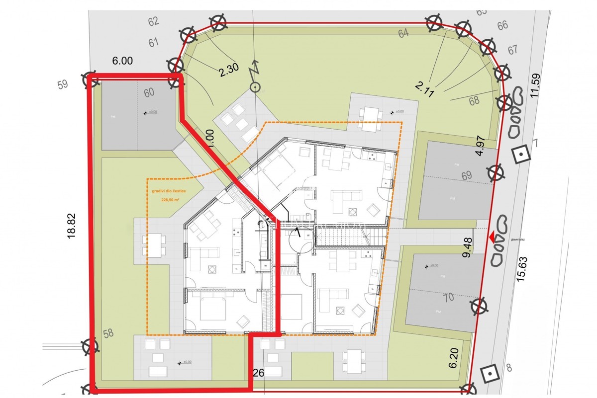 Appartamento al piano terra con giardino in un tranquillo quartiere vicino a Parenzo