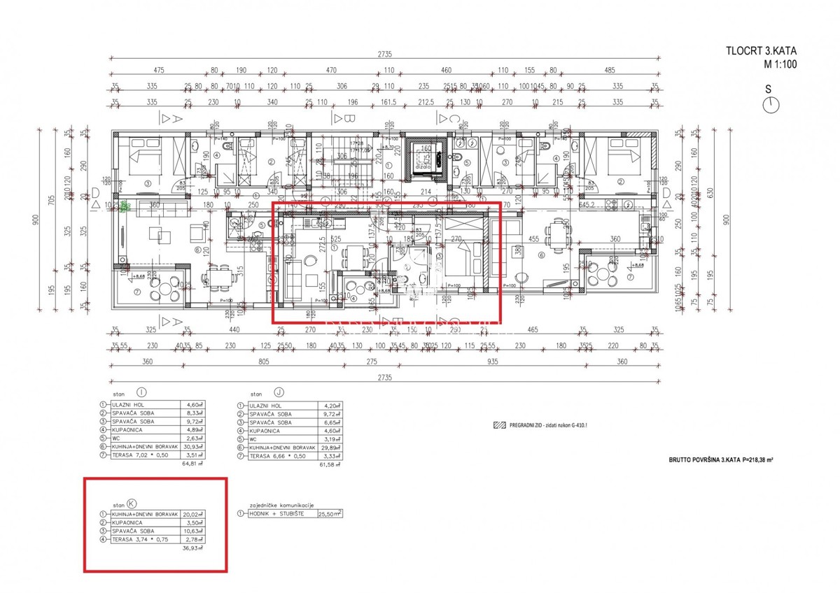 Appartamento moderno al terzo piano in un edificio con ascensore