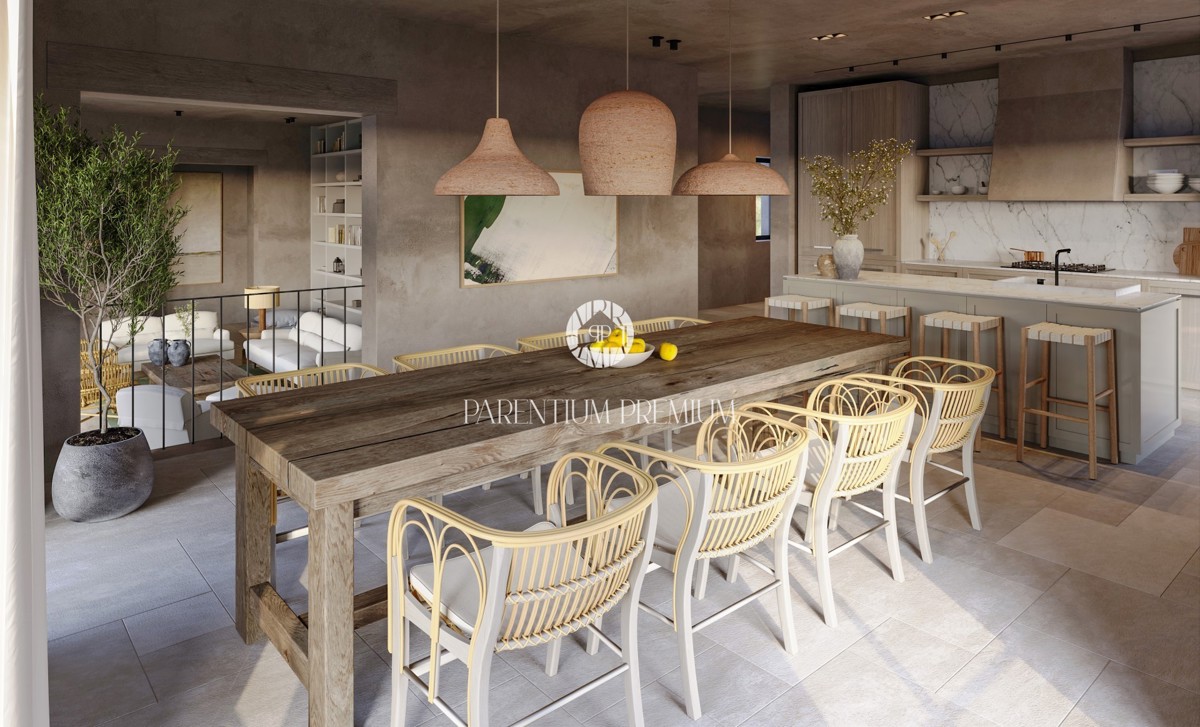 Esclusiva villa rustica con piscina e vista mare