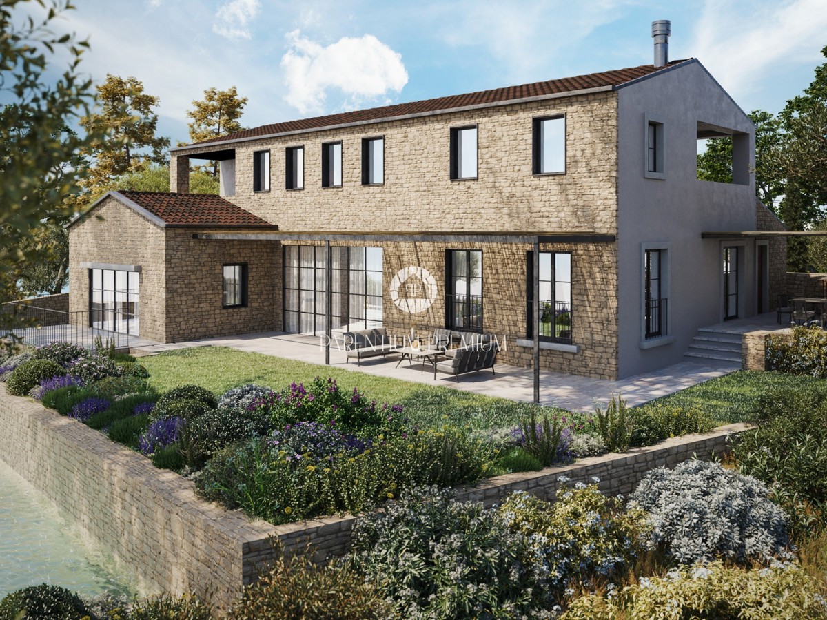 Esclusiva villa rustica con piscina e vista mare