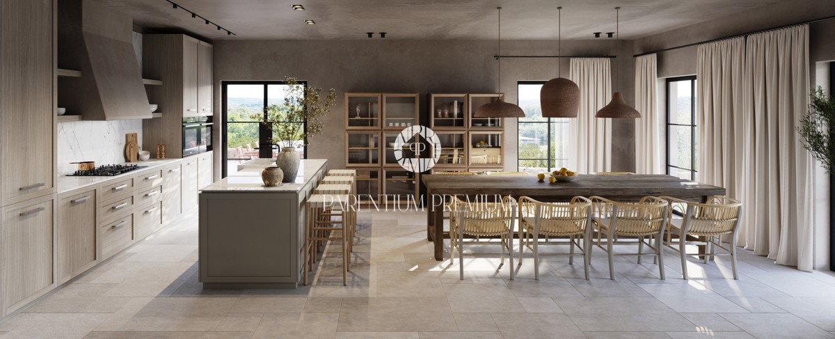 Esclusiva villa rustica con piscina e vista mare