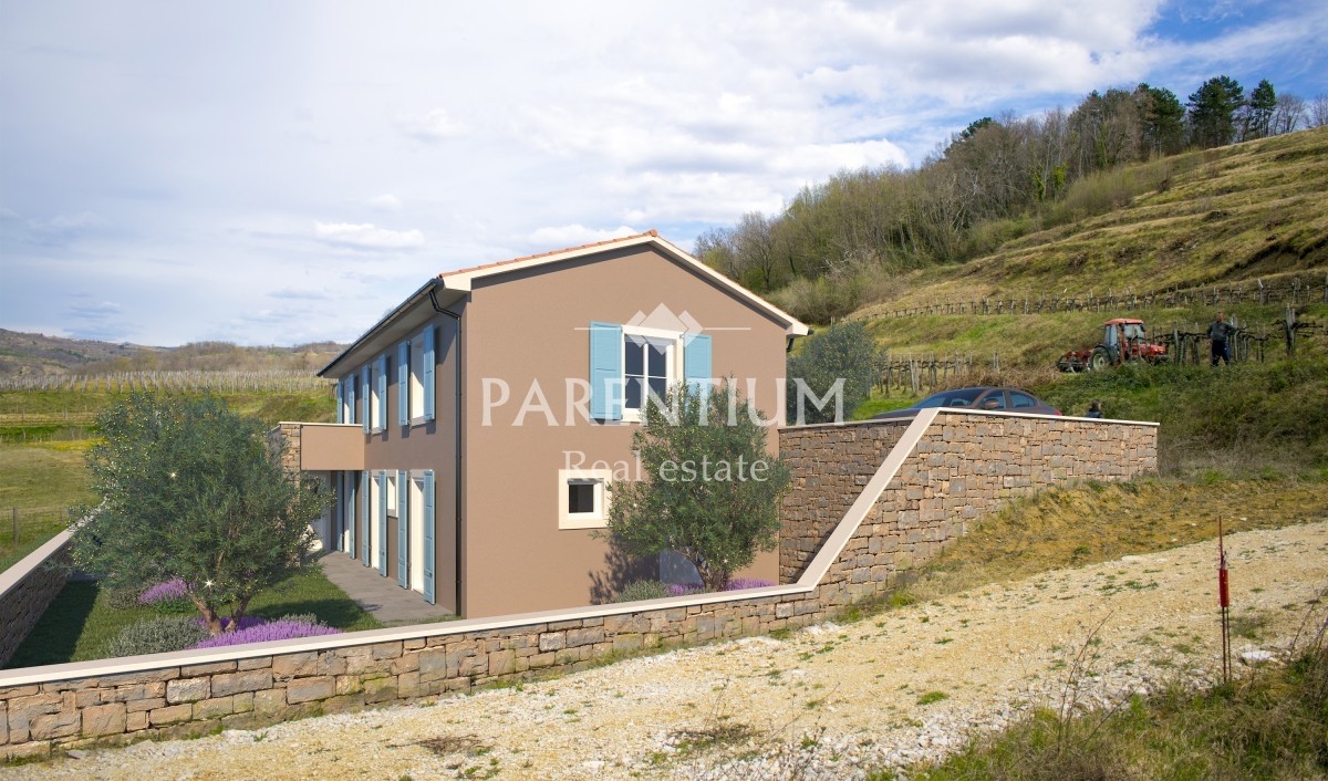 Istria, Buje - Villa con piscina e vista DI NUOVA COSTRUZIONE