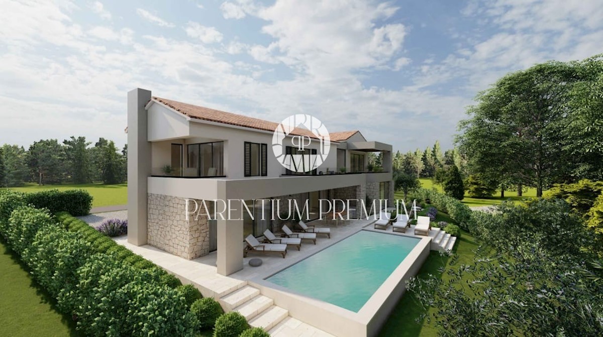 Una bella villa moderna in una posizione tranquilla con vista sul mare