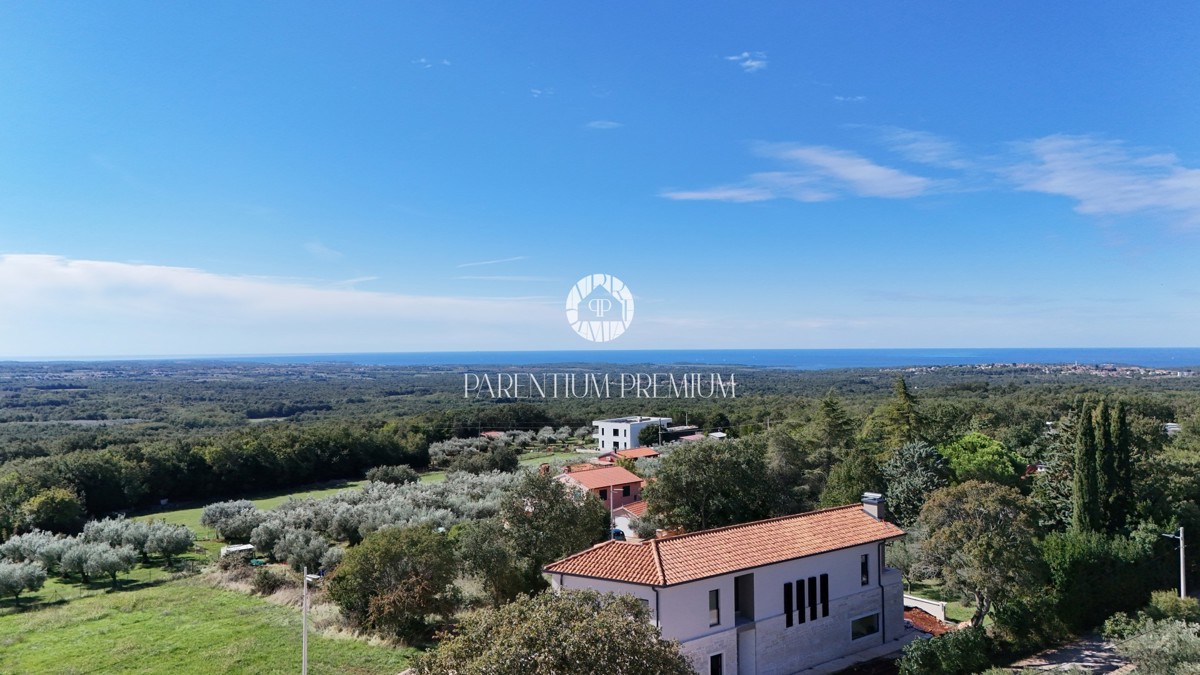 Una bella villa moderna in una posizione tranquilla con vista sul mare