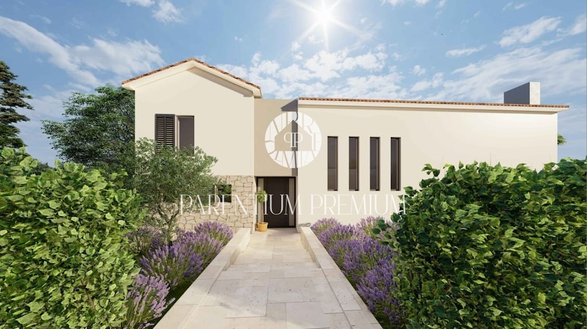Una bella villa moderna in una posizione tranquilla con vista sul mare