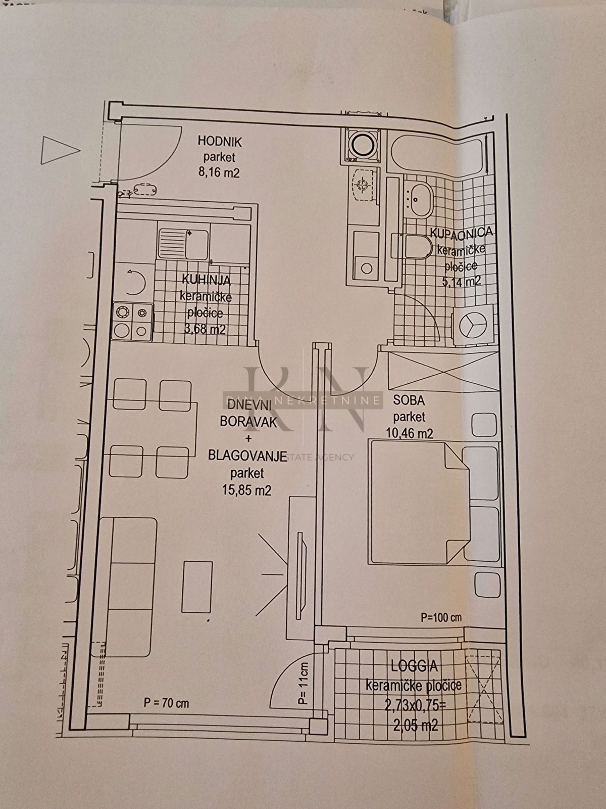 Appartamento Prečko, Trešnjevka - Jug, 55m2