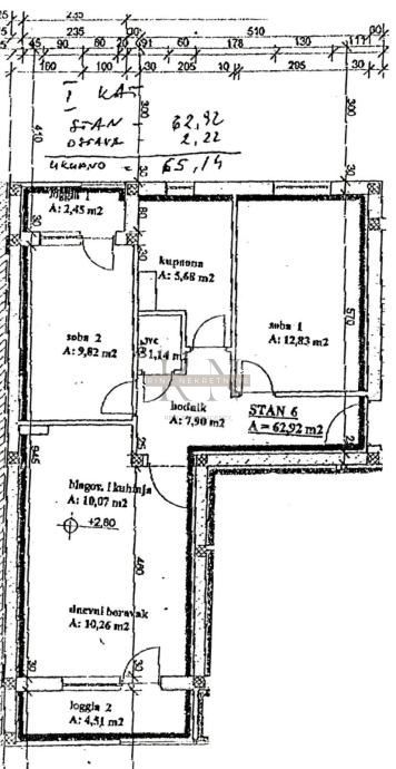 Appartamento Stenjevec, Gospodska ulica , 65,14m2