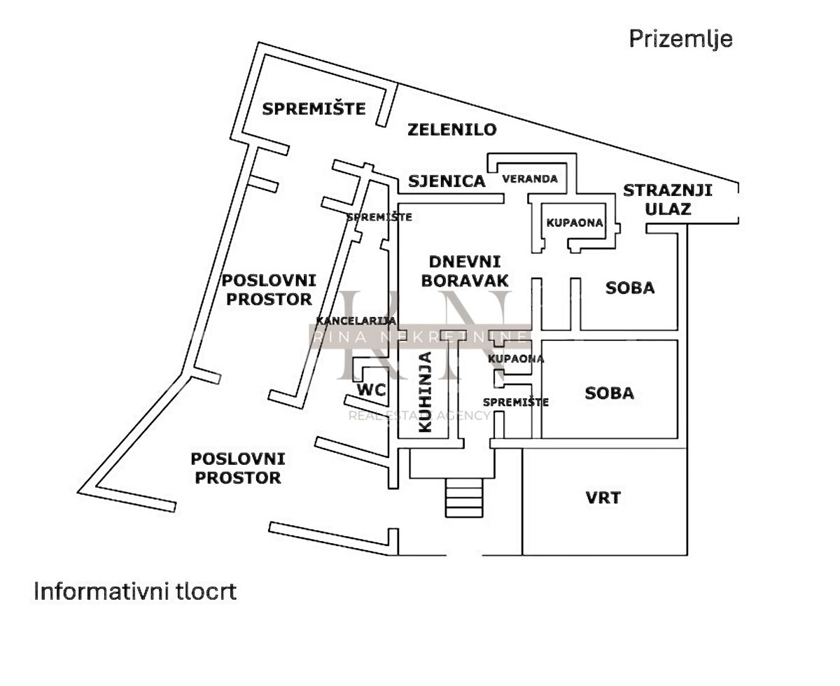 ČRNOMEREC - CASA CON 2 APPT E SPAZIO COMMERCIALE