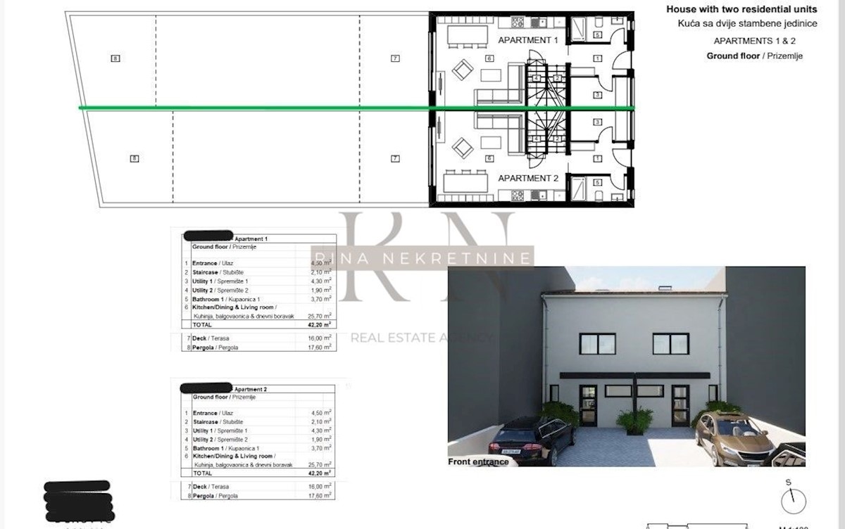 Istria - Parenzo, casa con 3 camere da letto + soggiorno, giardino, vista mare