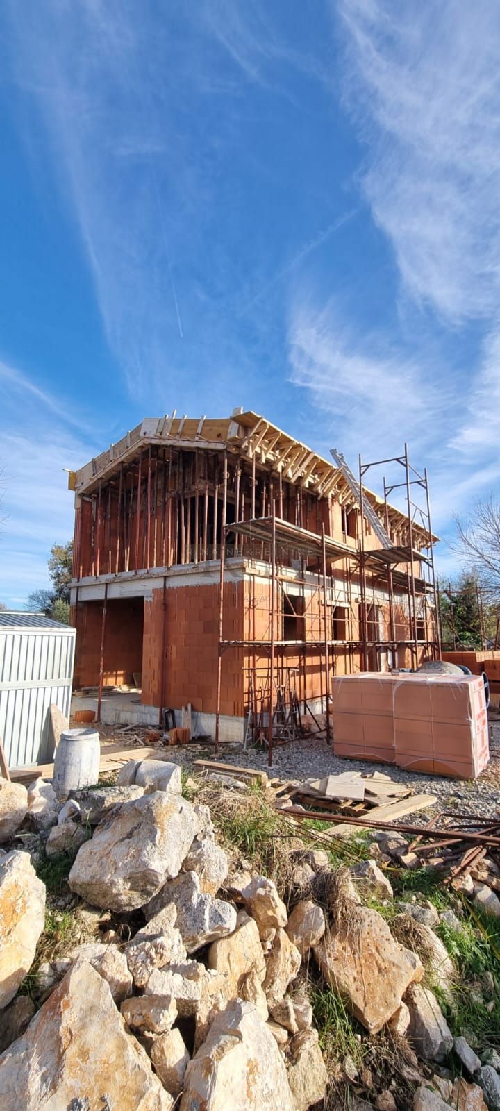 Istria – Sveti Lovreč, casa in costruzione 120 m²