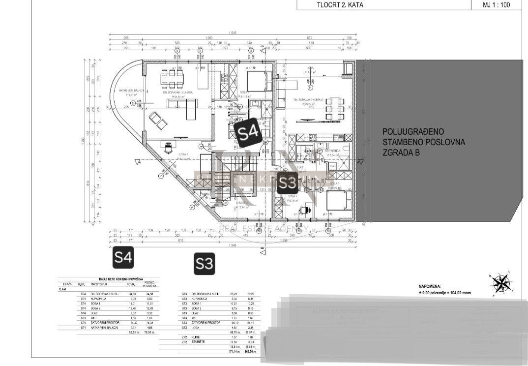 Parenzo, 67 m², 2° piano, nuova costruzione vista mare