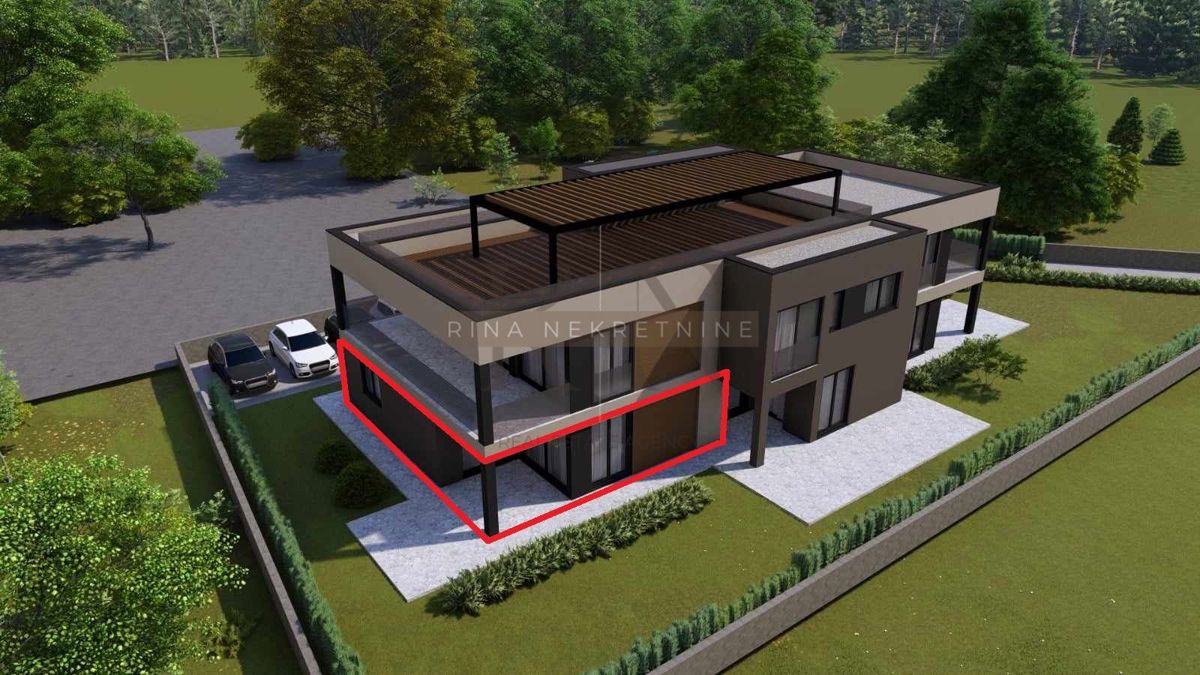 ISTRIA - appartamento con giardino in un nuovo edificio a Parenzo, ULTIMO DISPONIBILE!