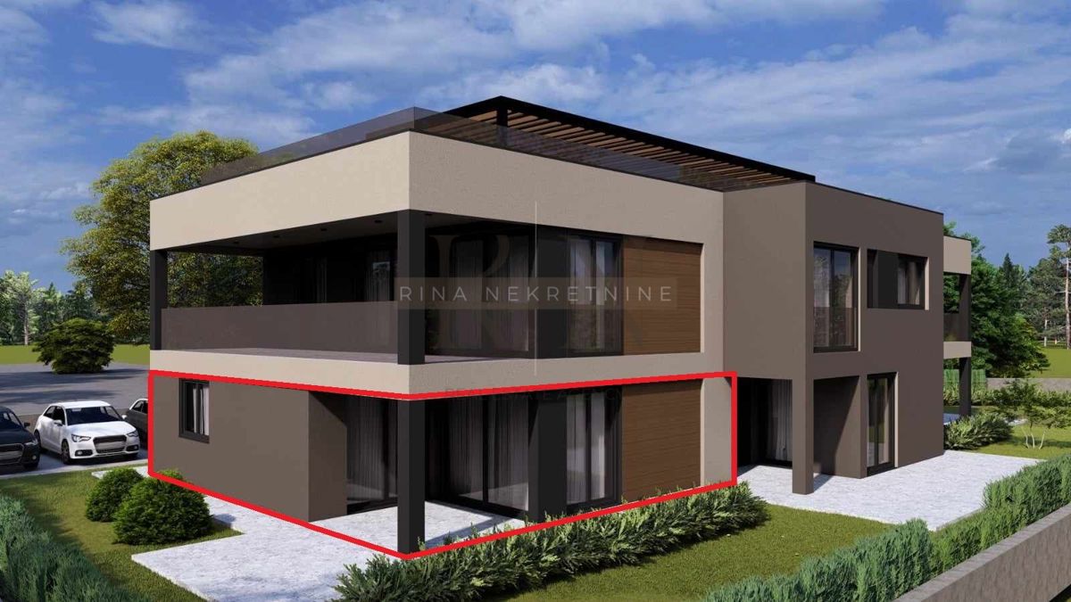 ISTRIA - appartamento con giardino in un nuovo edificio a Parenzo, ULTIMO DISPONIBILE!
