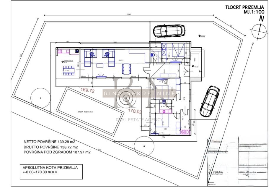 ISTRIA - ROVIGNO - Casa arredata su un unico piano con piscina!