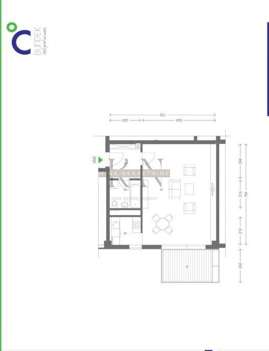 Appartamento Bundek, Novi Zagreb - Istok, Ede Murtića , 49m2