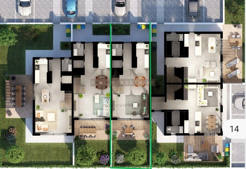 ISTRIA – Casa a schiera moderna 128m² a Poreč, un'opportunità da non perdere