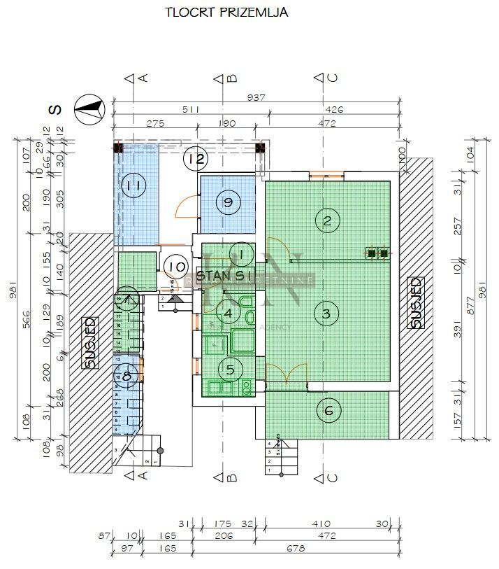 Appartamento Klenovica, Novi Vinodolski, klenovica, 48,19m2