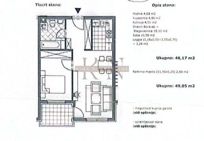 Appartamento Lanište, Novi Zagreb - Zapad, Jaruščica , 49,05m2