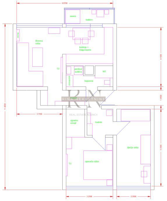 Appartamento Trešnjevka, Trešnjevka - Sjever, Badalićeva ulica, 65m2