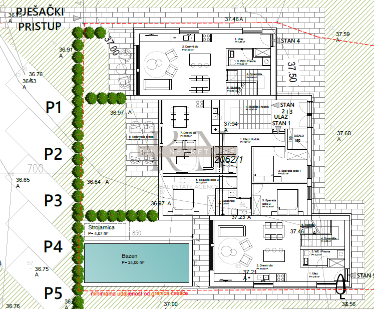 Parenzo nuova casa con piscina e vista mare