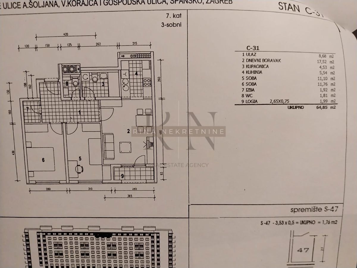 Appartamento Špansko, Stenjevec, 67m2